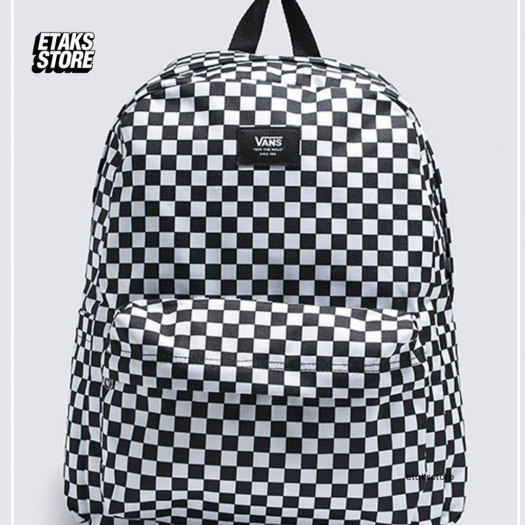 Tas Ransel Vans Old Skool H20 Backpack Checkerboard | Bag Ransel Selempang Bahu | Navya GMG | Origin