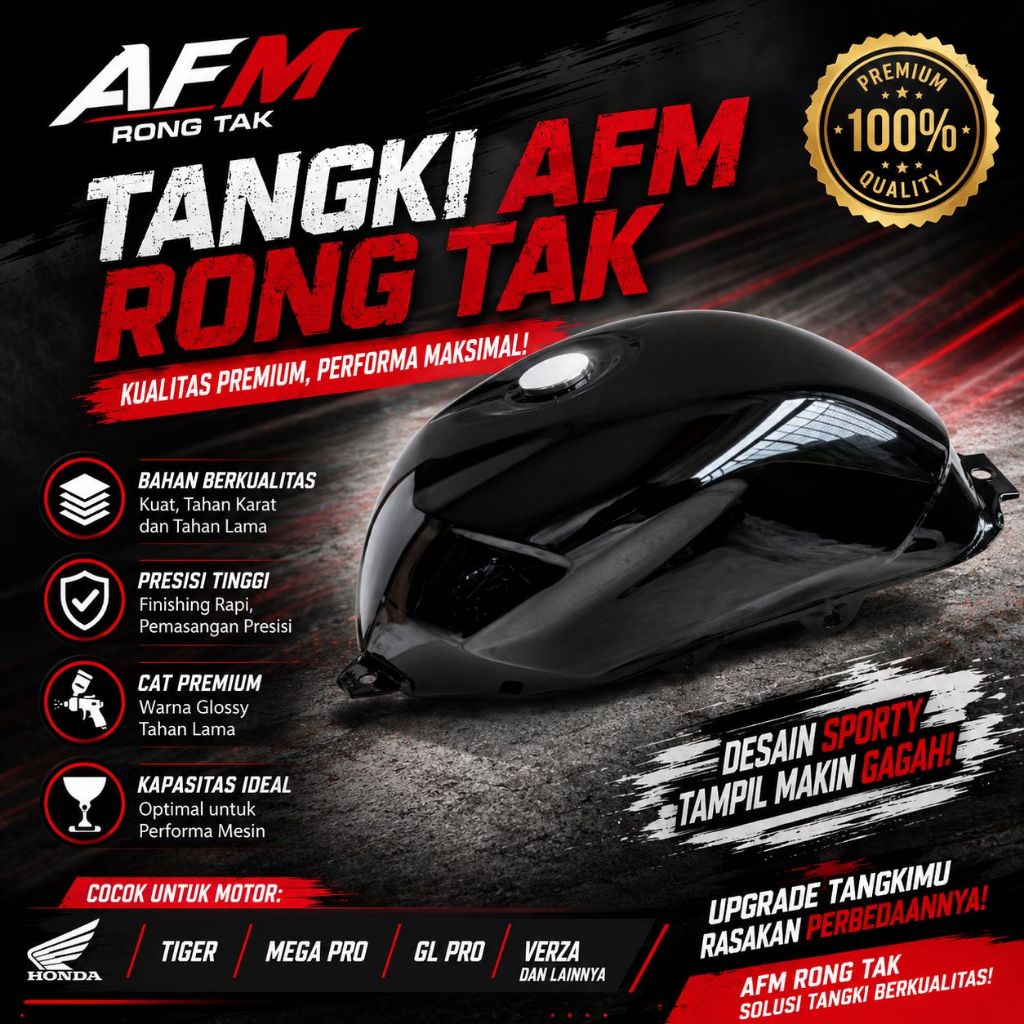 PROMO TANGKI TENGKI BENSIN HONDA TIGER NEW REVO HITAM