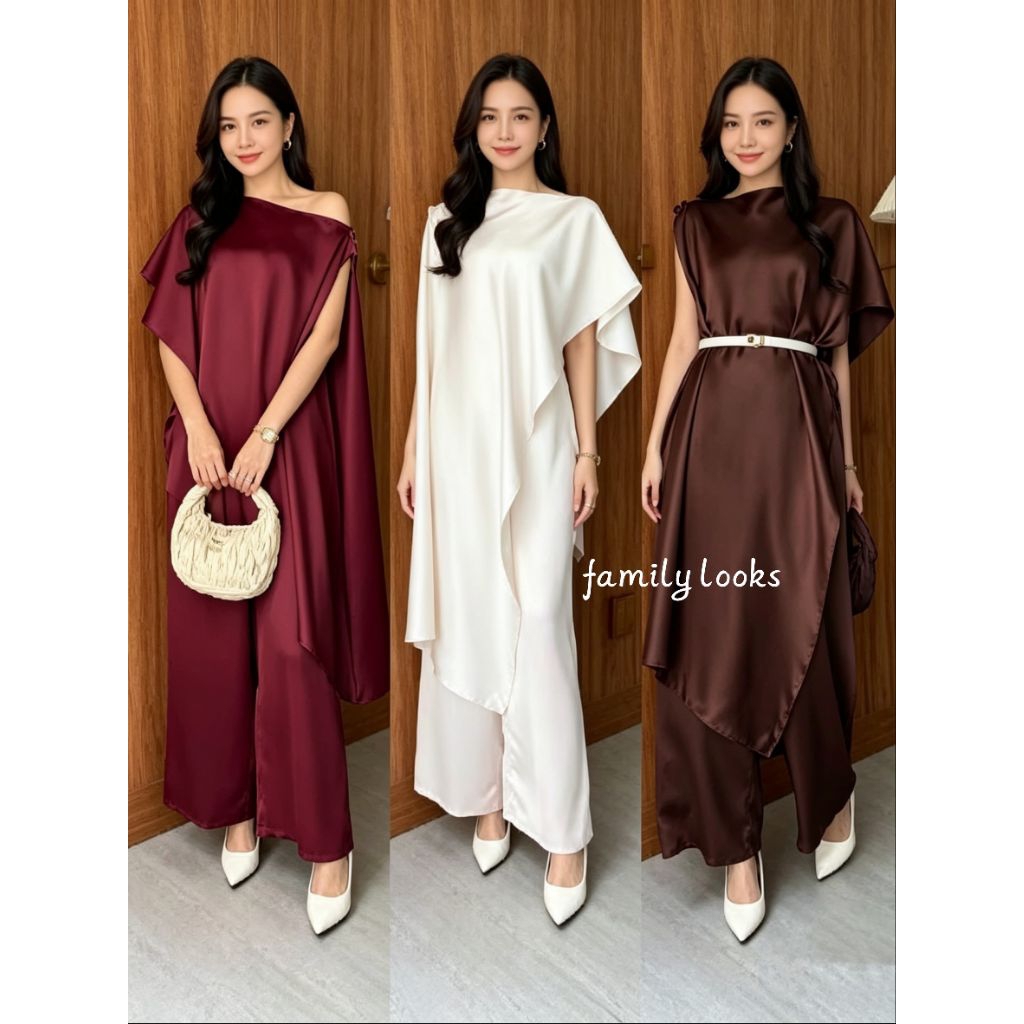 outer top trending satin silk premium atasan wanita
