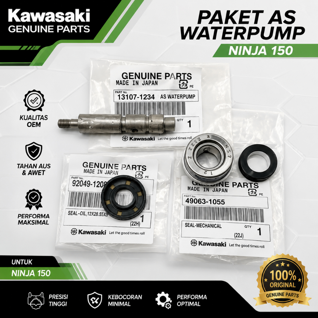 paket as waterpump ninja 150 sil as waterpump sil mechanical paking wateterpump ninja 150