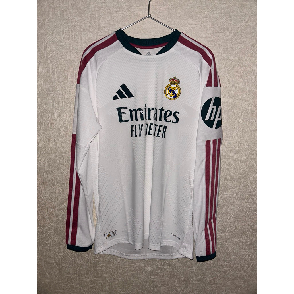 Real Madrid Home LS player version Real Madrid Home PI Long Sleeve