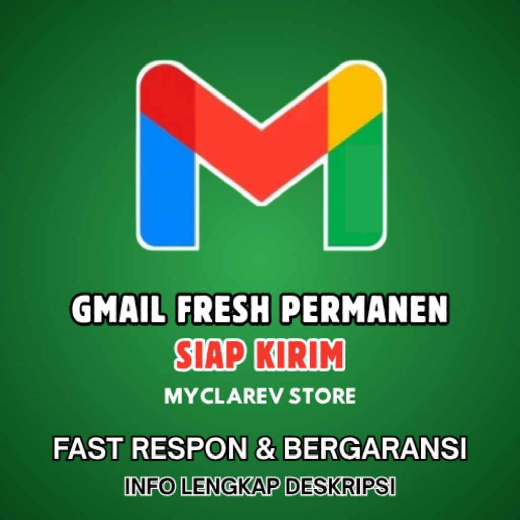 EMAIL GMAIL FRESH PERMANENT TANPA VERIFIKASI - LIHAT FOTO PRODUK SLIDE KE 2