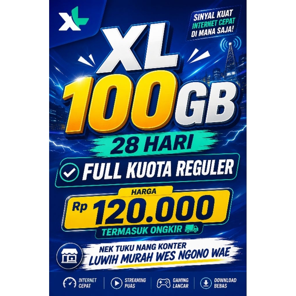 Perdana XL 100GB 28 Hari Murah