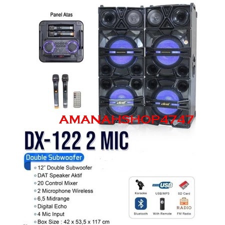 SPEAKER DAT DX122 MIC / SPEAKER AKTIF DAT DX 122 MIC