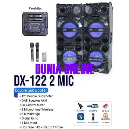 SPEAKER DAT DX122 MIC / SPEAKER AKTIF DAT DX 122 MIC