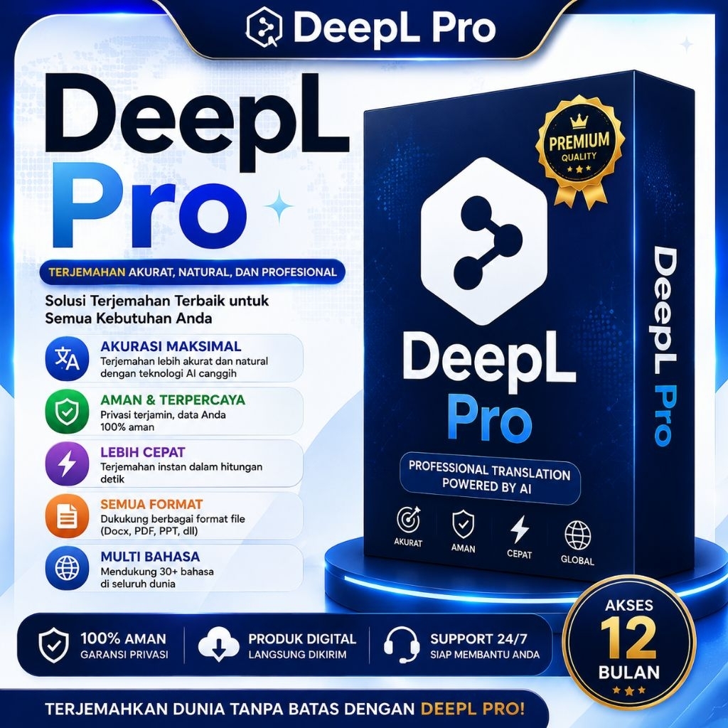 DeepL Pro Garansi 1 Bulan