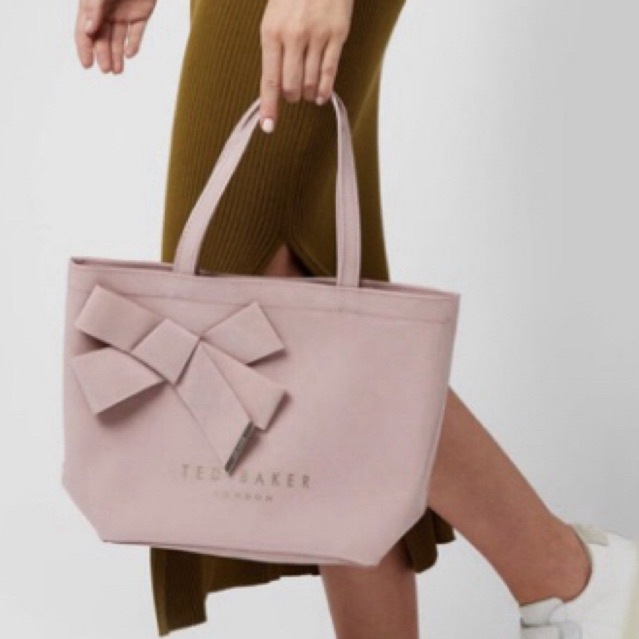 ted baker small nikicon bow tote pink