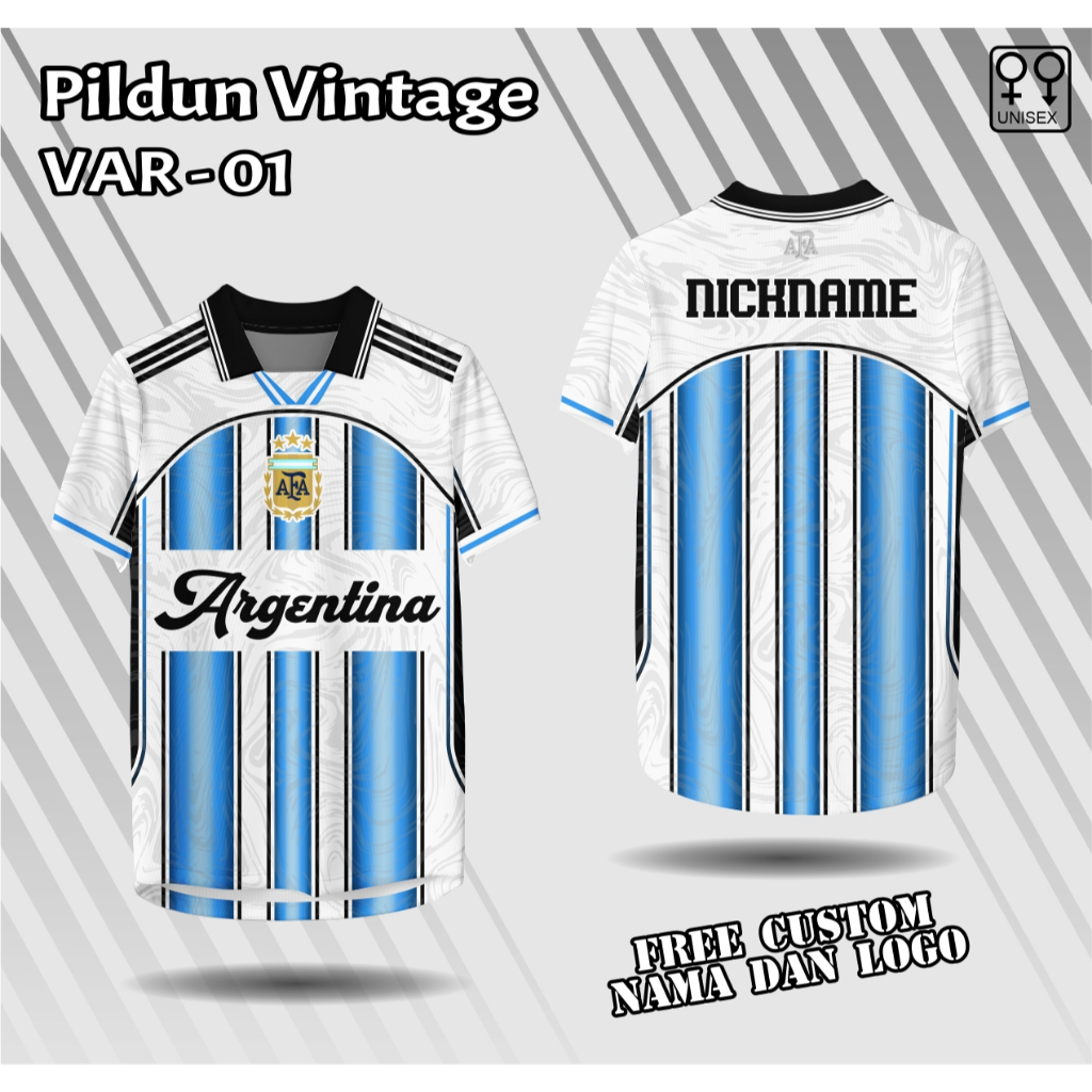 Jersey fans pildun 2026 argentina jersey retro argentina 2026 kaos bola argentina supporter