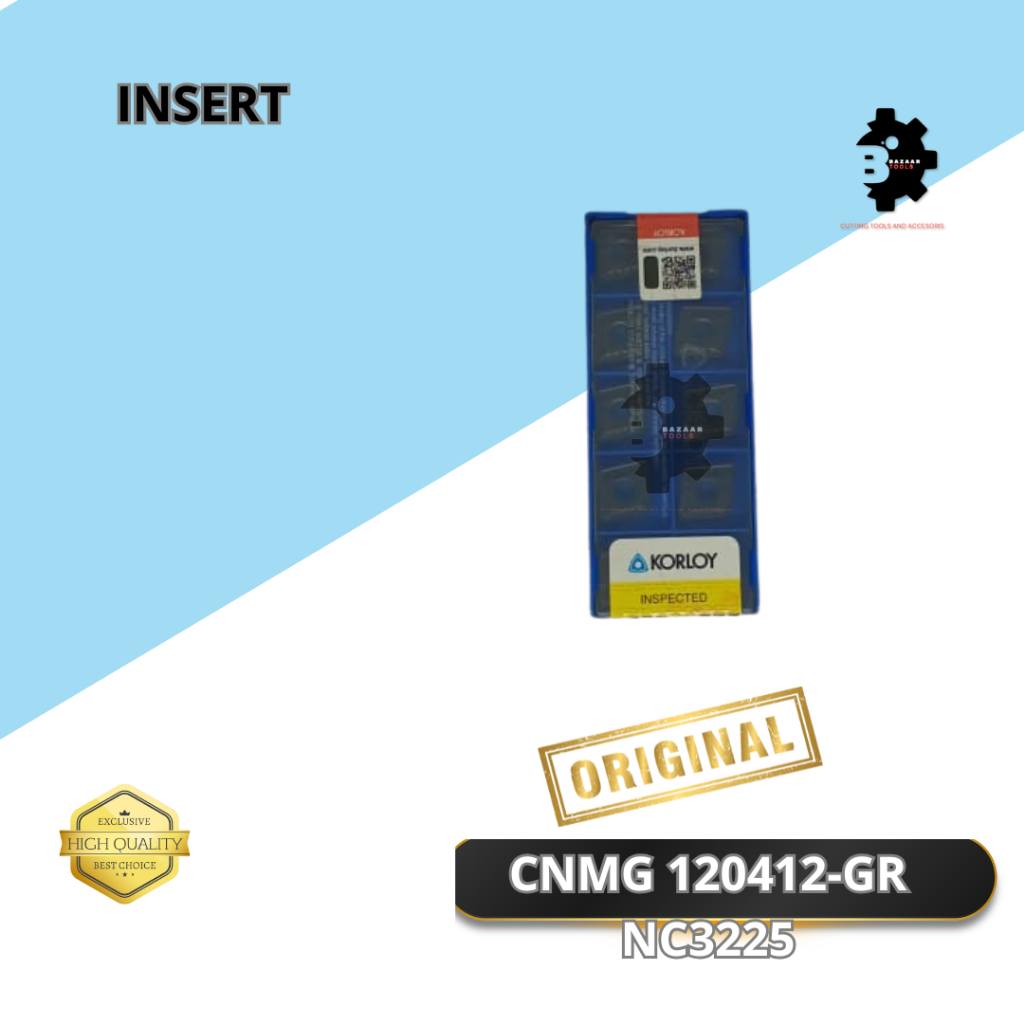 INSERT - CNMG 120412-GR NC3225-MERK-KORLOY