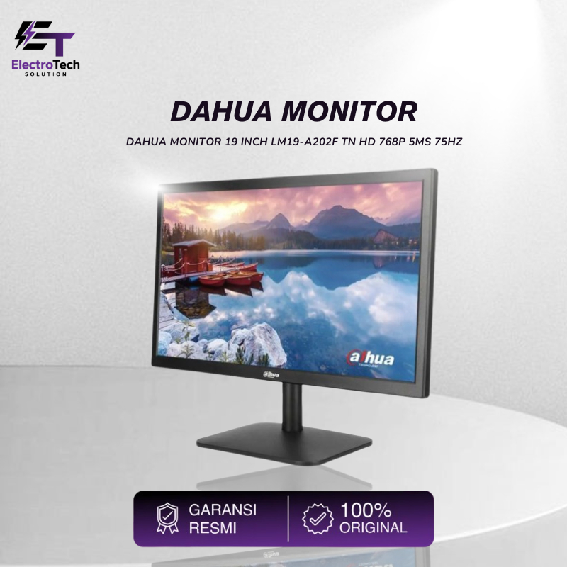 DAHUA MONITOR 19 INCH LM19-A202F TN HD 768P 5MS 75HZ