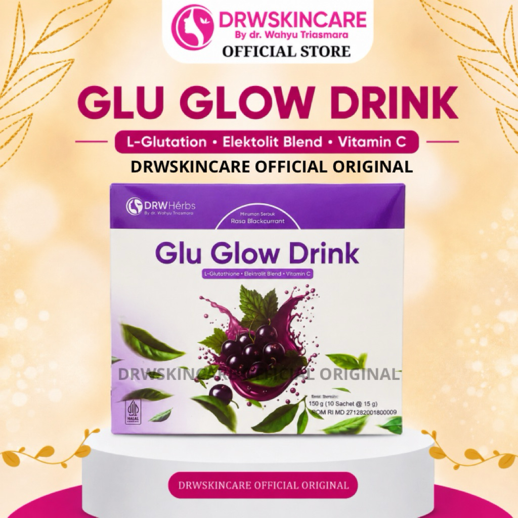 DRW Skincare Glu Glow Drink L-Glutation Glowing Dari Dalam Tubuh