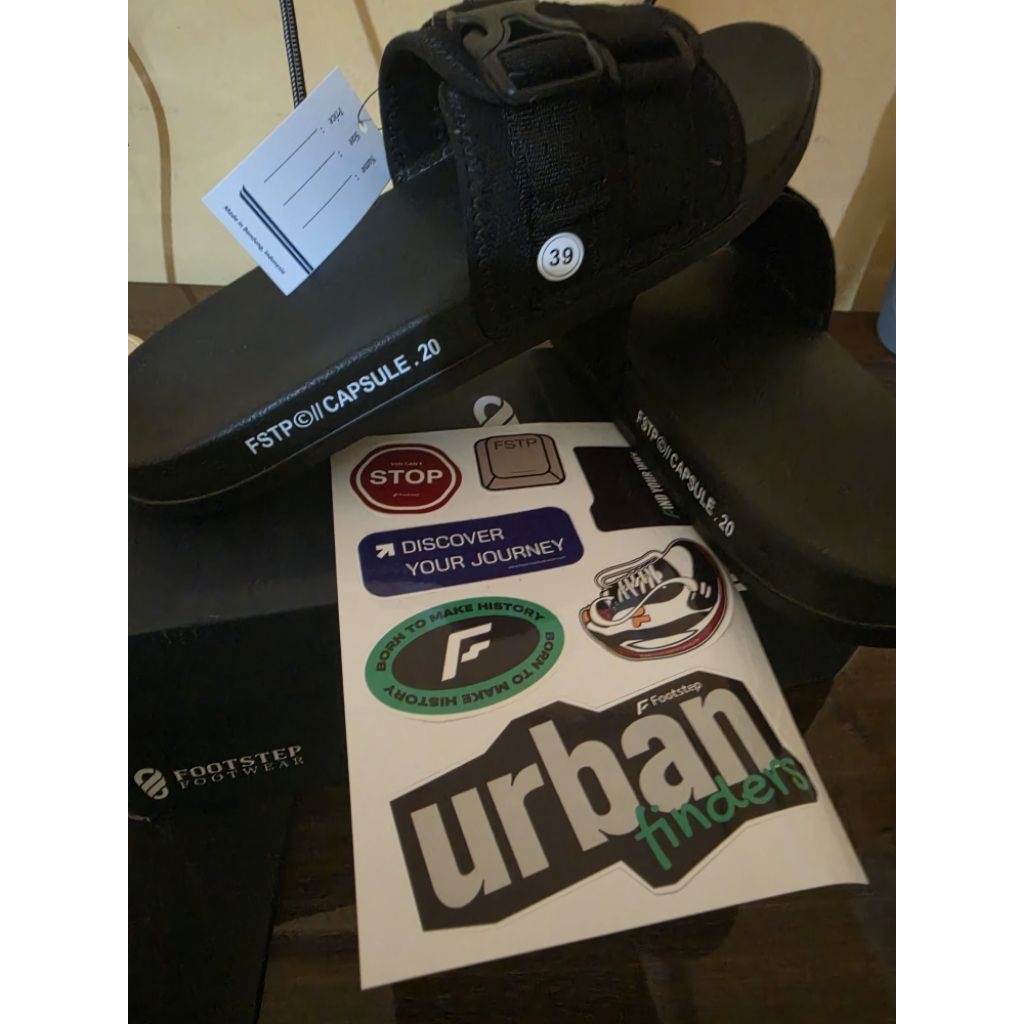 Sandal Slide On Pria Footstep Footwear