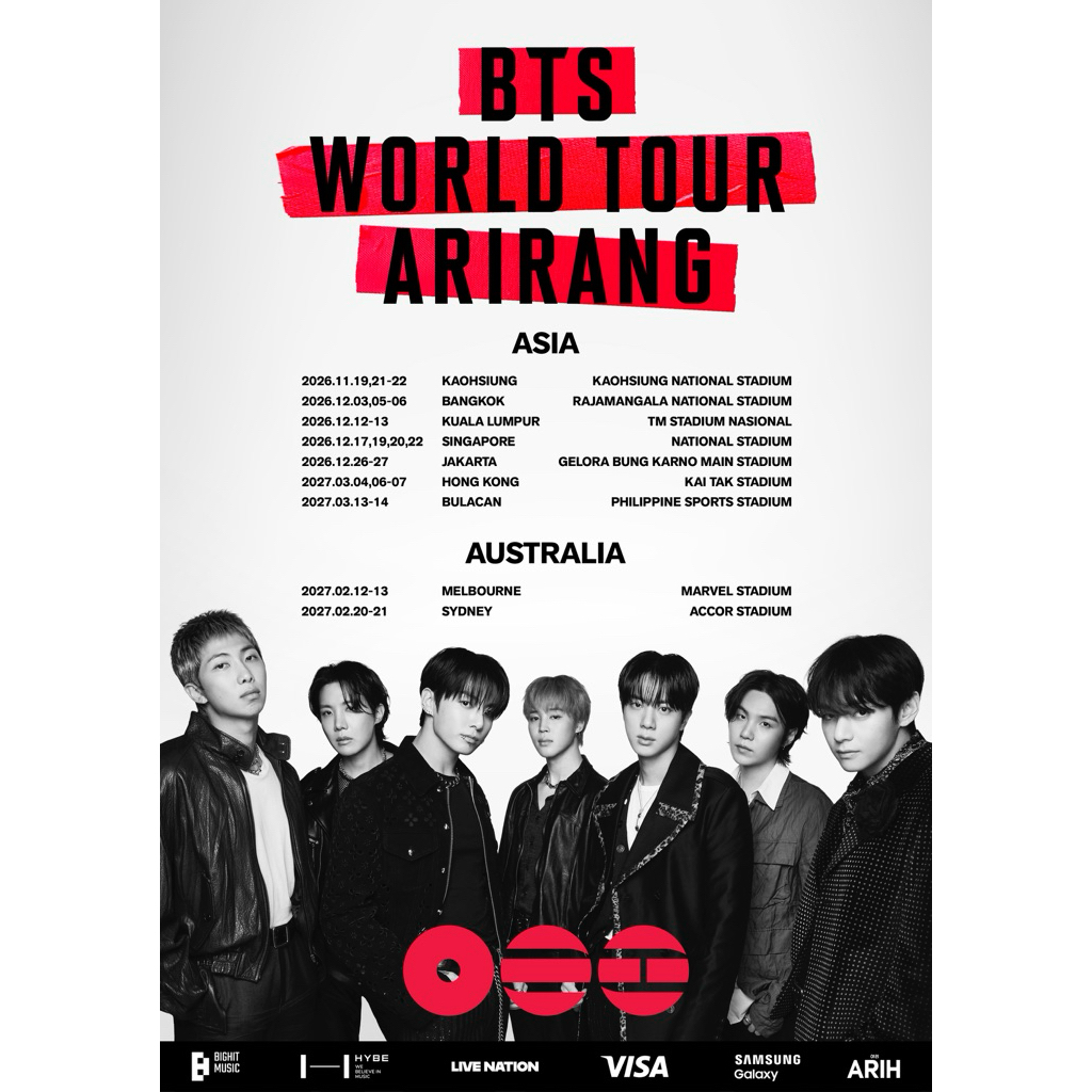 TIKET BTS ARIRANG CAT 1
