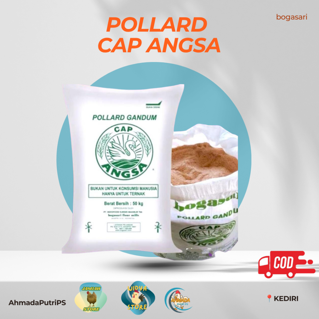 Pakan Ternak Polard Cap Angsa 1kg