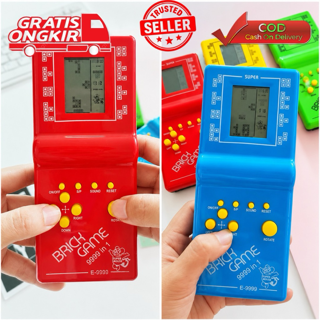 Mainan Elektronik Mini Game Layar Digital Portable Permainan Jadul Klasik Banyak Mode Seru Praktis D