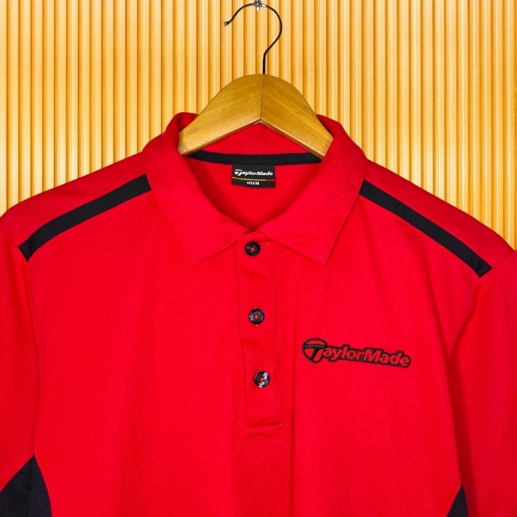 TAYLORMADE kaos kerah dryfit, kaos kerah olahraga pria