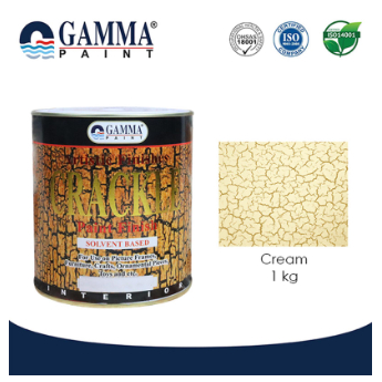 Gamma Paint CRACKLE Paint Effect 1L Cat Efek Motif Retak