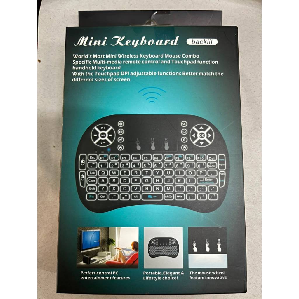 MINI KEYBOARD TOUCHPAD WIRELESS i8 2.4G ORIGINAL FOR PC NOTEBOOK TV BOX HANDPHONE