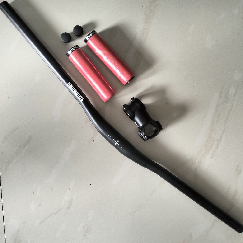 Handlebar, stem, handgrip bawaan dominate cxc (sepaket)