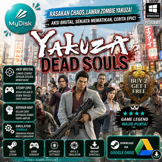 YAKUZA DEAD SOULS + RPCS 3 EMULATOR - GAME PC