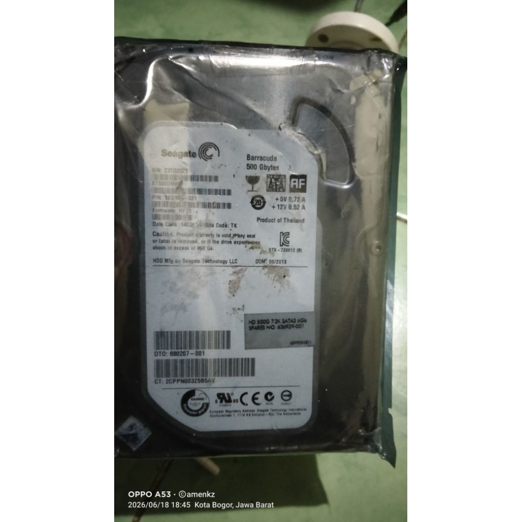hardisk Seagate 500gb