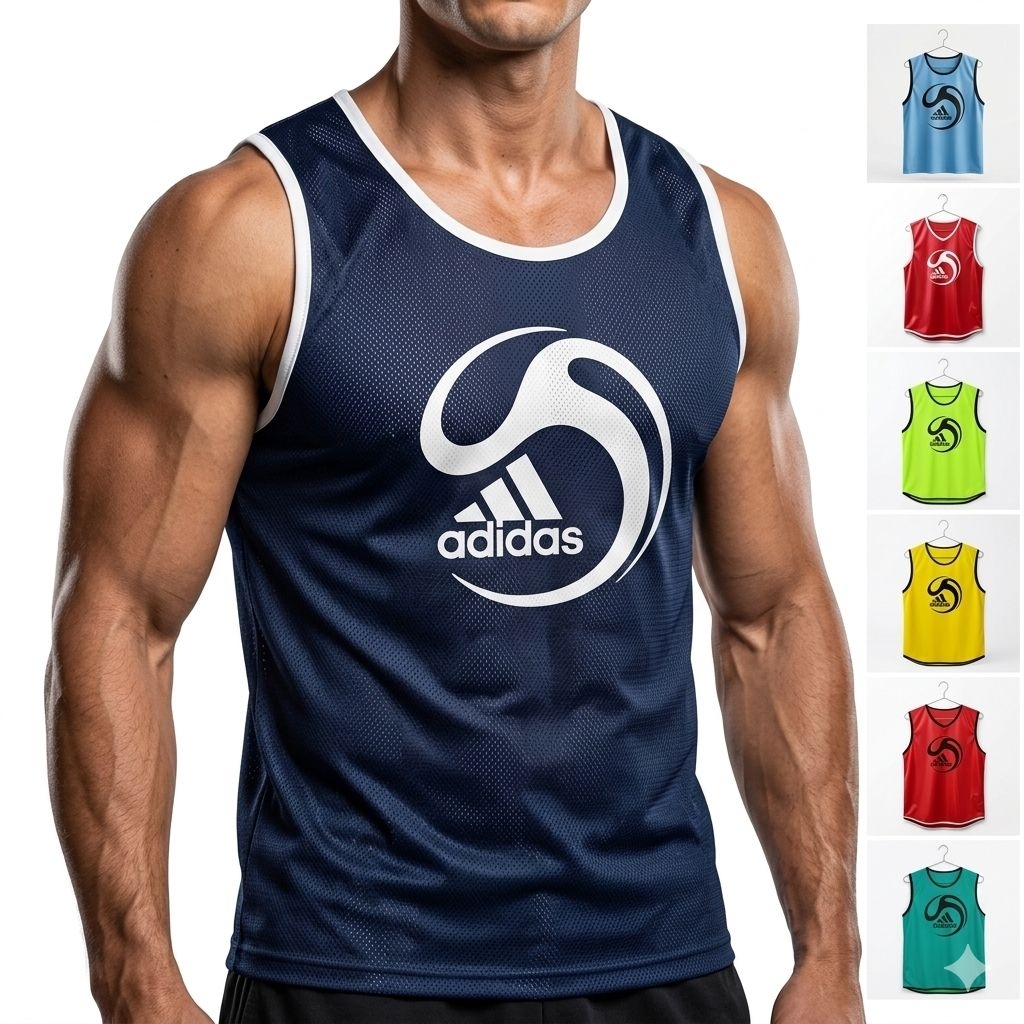 Rompi Futsal Polos Dewasa All Size Bahan Hyget Tebal - Rompi Latihan Futsal Bola Training Vest Banya