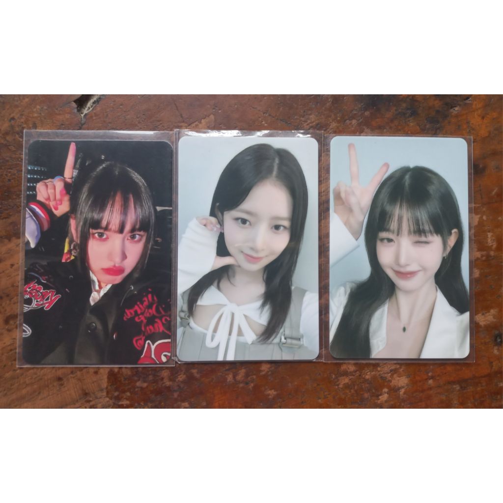 PC PHOTOCARD IVE REI WONYOUNG LIZ IVE I'VE PAPAJOHNS READY STOCK