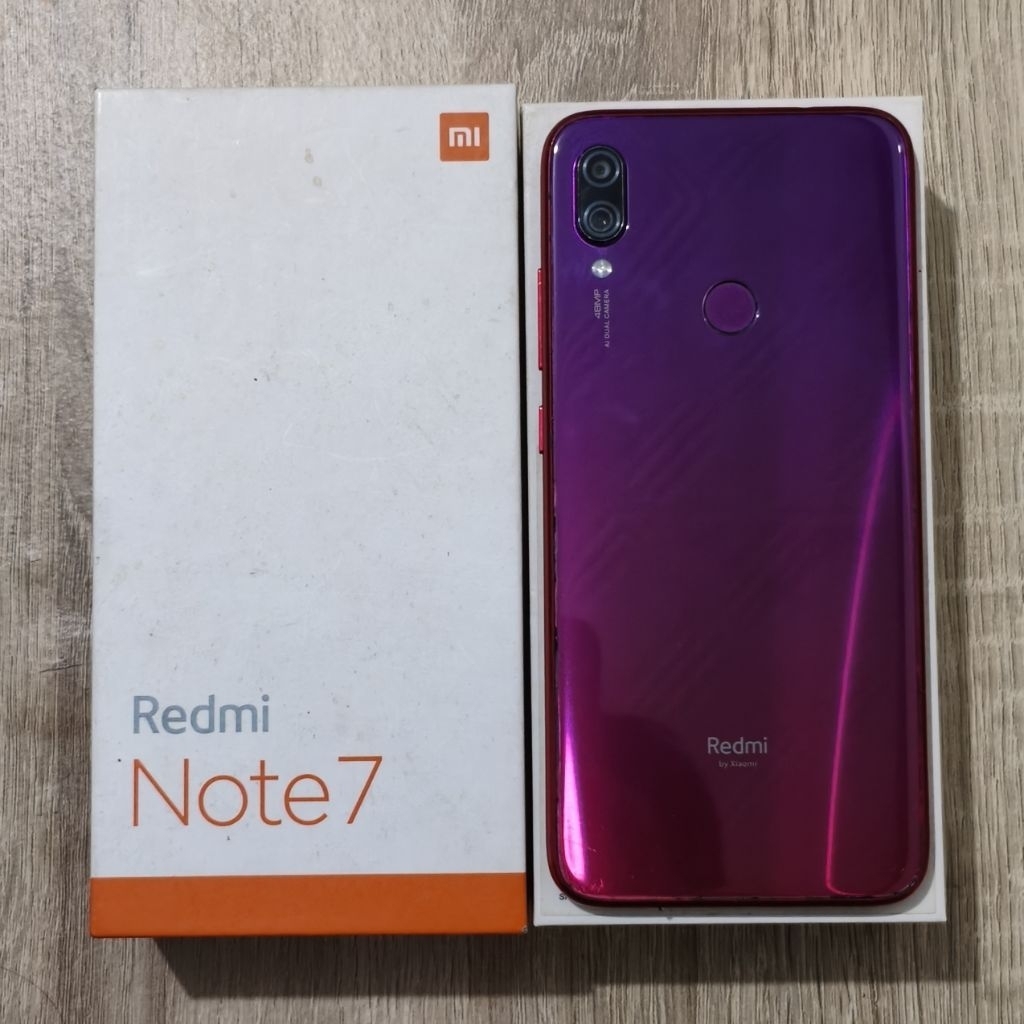 Xiaomi Redmi Note 7 4/64 UBL Fullset Bekas Second