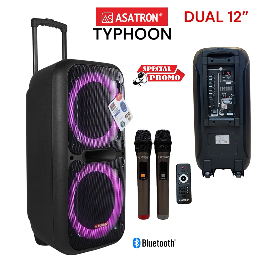 Asatron Speaker Party Typhoon Double 12” Extra Bass