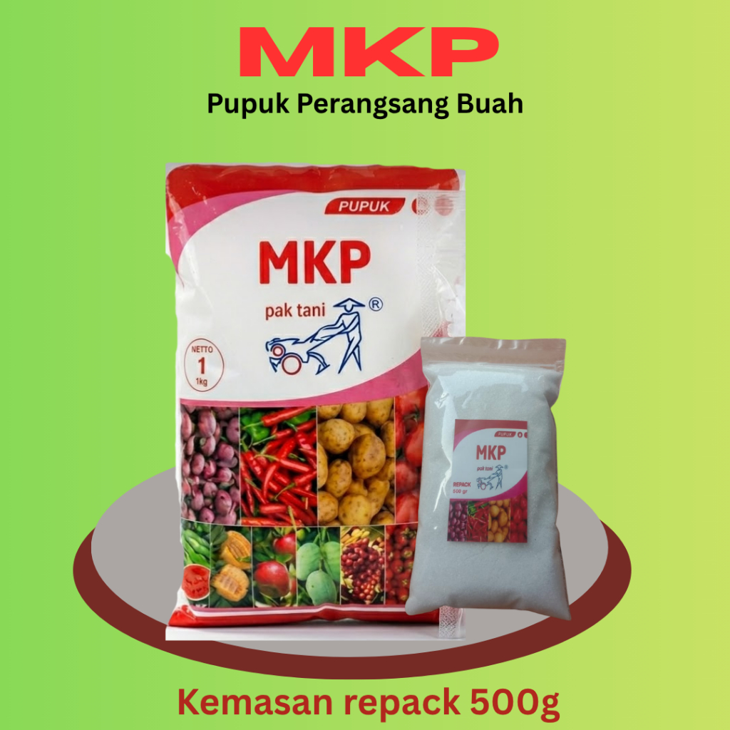 Pupuk MKP Pak Tani Kemasan Repack/Ecer 500gr