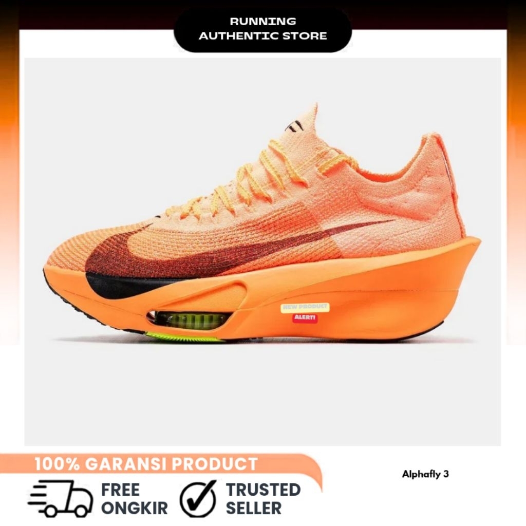 Sepatu Running Alphafly 3 Total Orange/Black