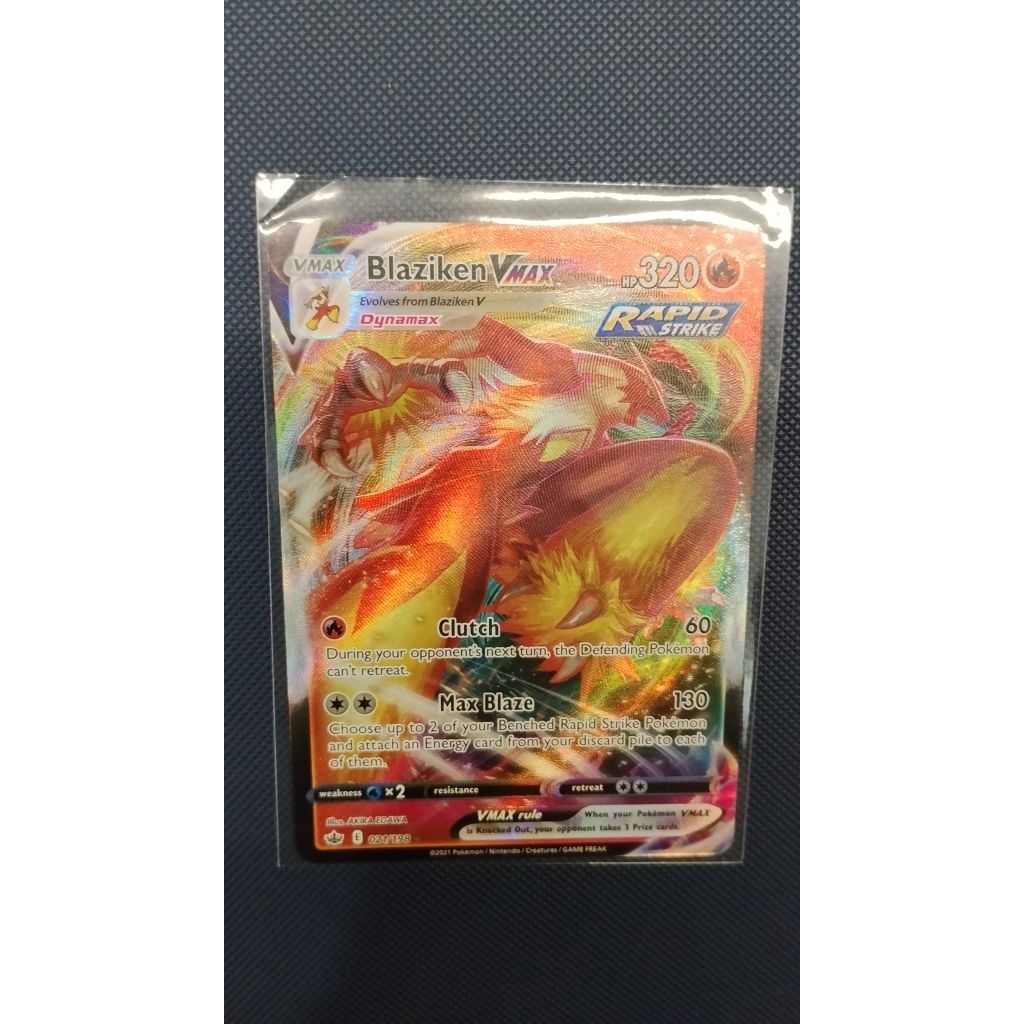 Pokemon Card 'Blaziken Vmax 021/198