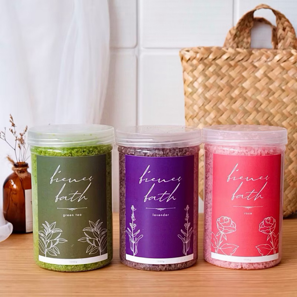 Bath Salt Bienes 1000 Gram Grosir – Aroma Premium, Relaksasi Tubuh, Cocok untuk Salon & Spa