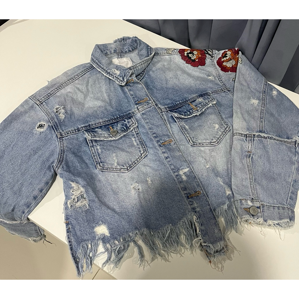 Zara Crop Jacket Jeans