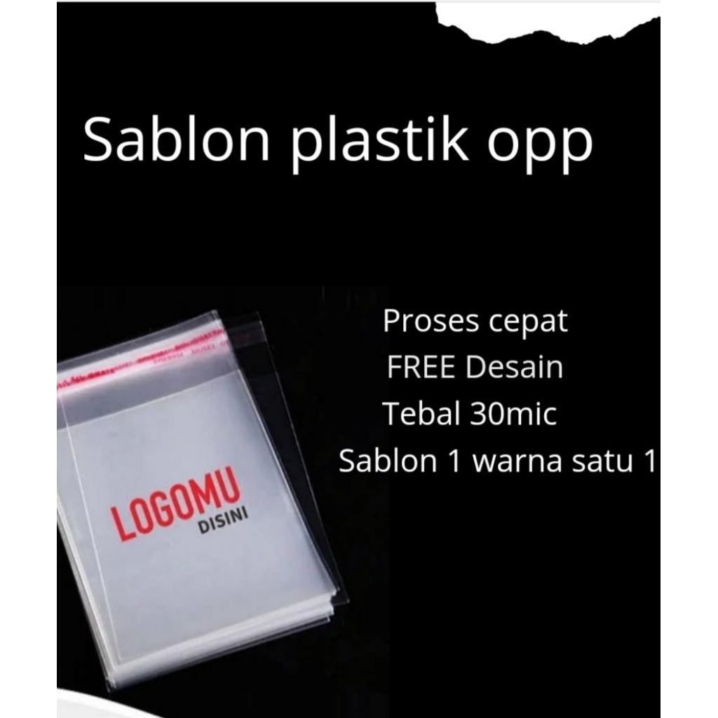 sablon plastik opp