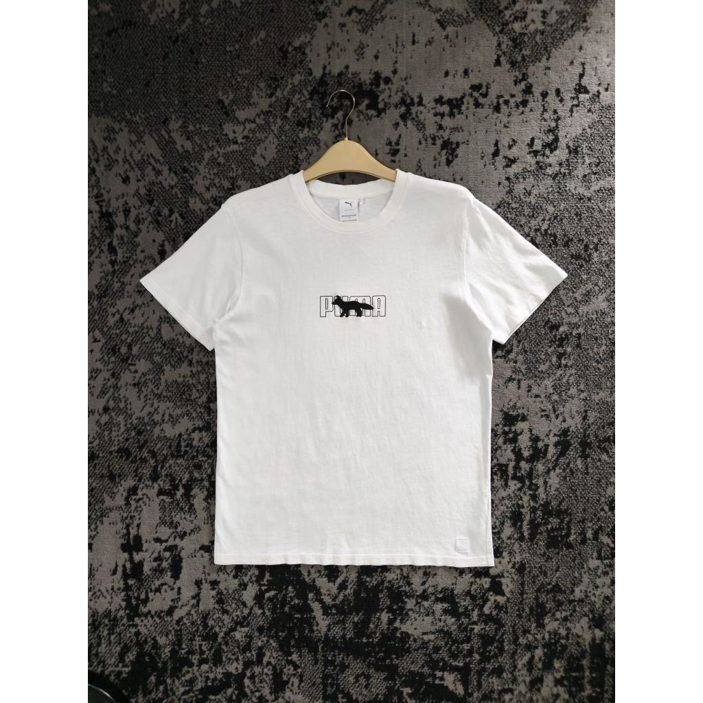 Kaos Tshirt Puma x Maison Kitsune Putih