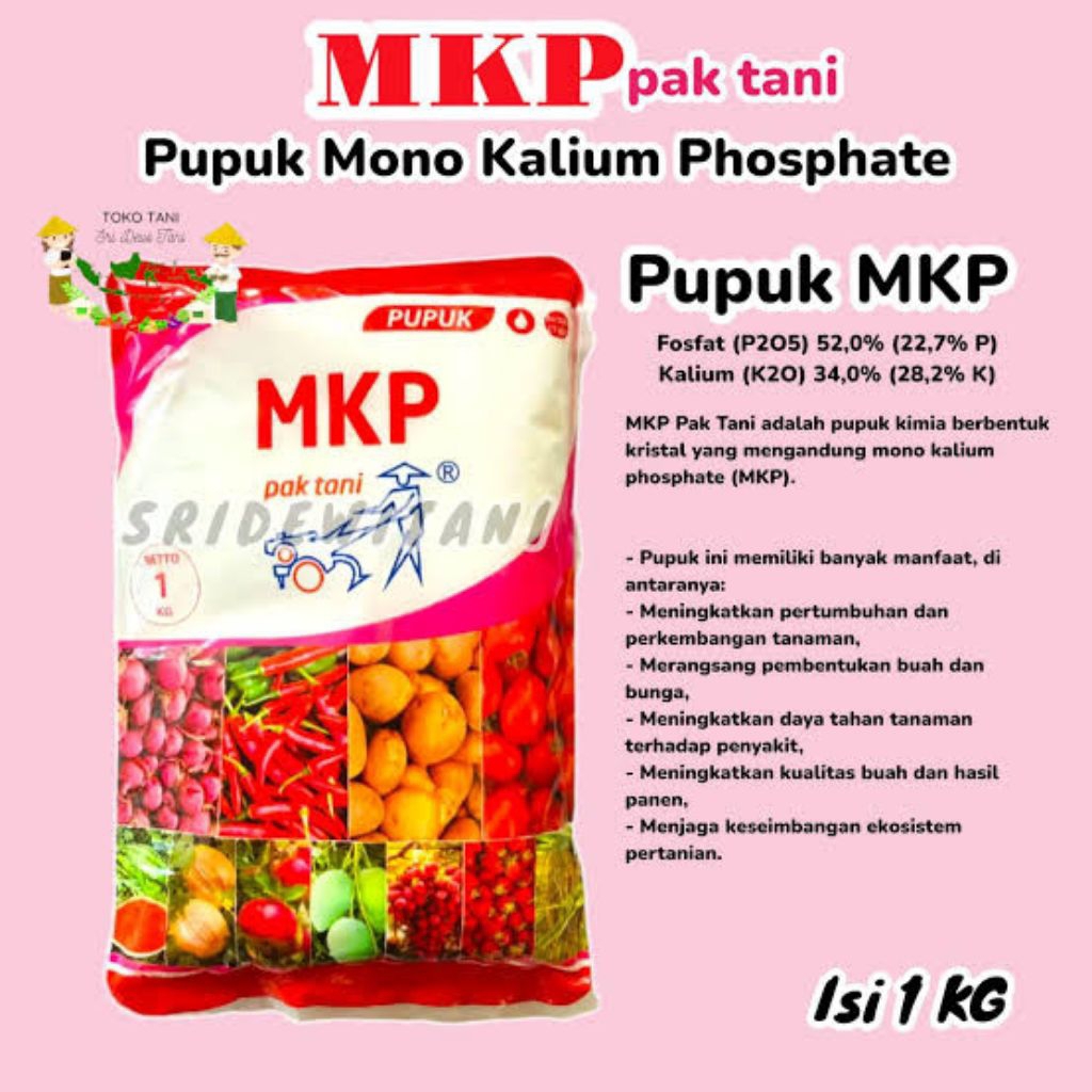 Pupuk MKP 1kg pak tani original