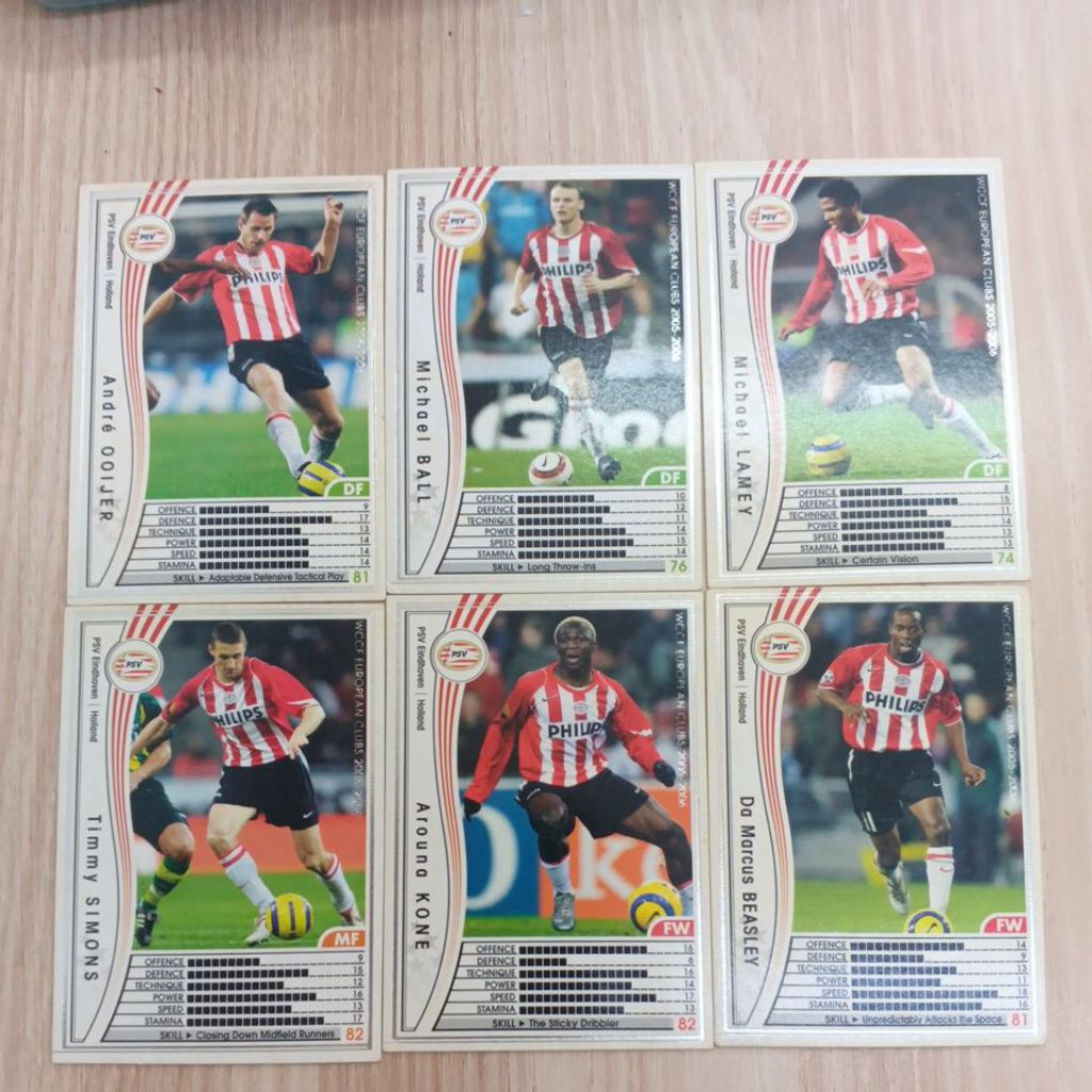 kartu bola panini wccf 2005/2006 PSV