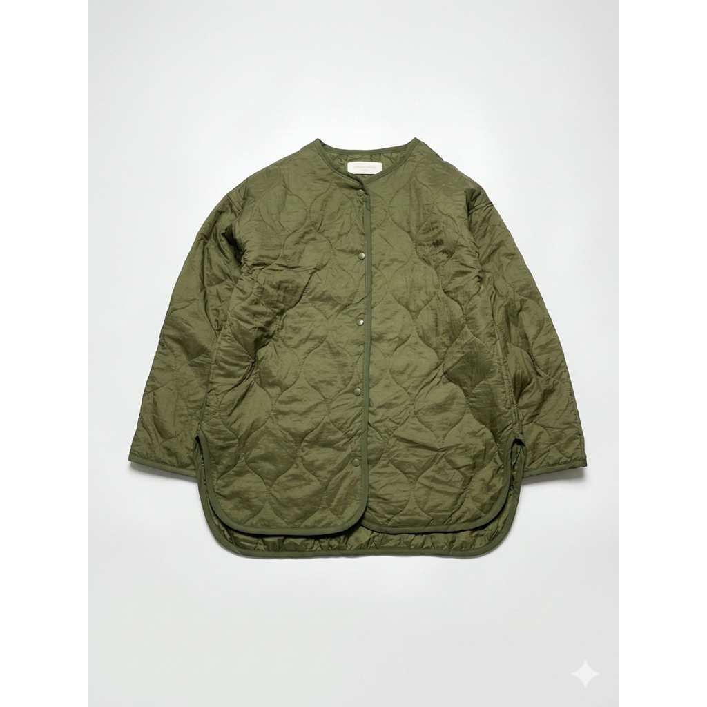 Chocol raffine liner military jacket