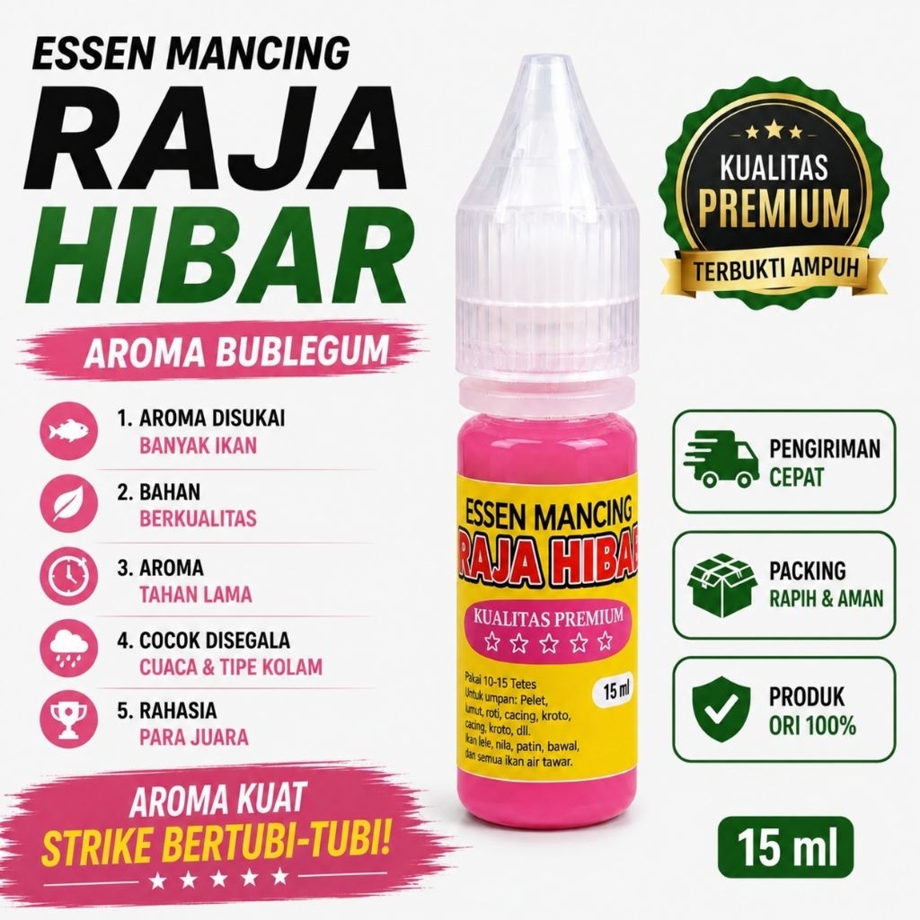 Essen mancing Raja hibar Aroma Bubblegum