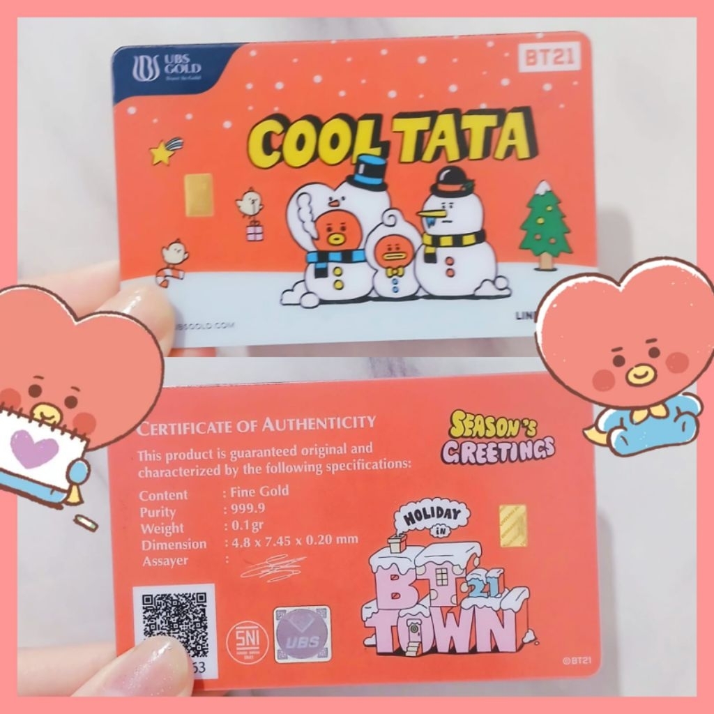 Logam mulia UBS BT21 0.1 gram Tata