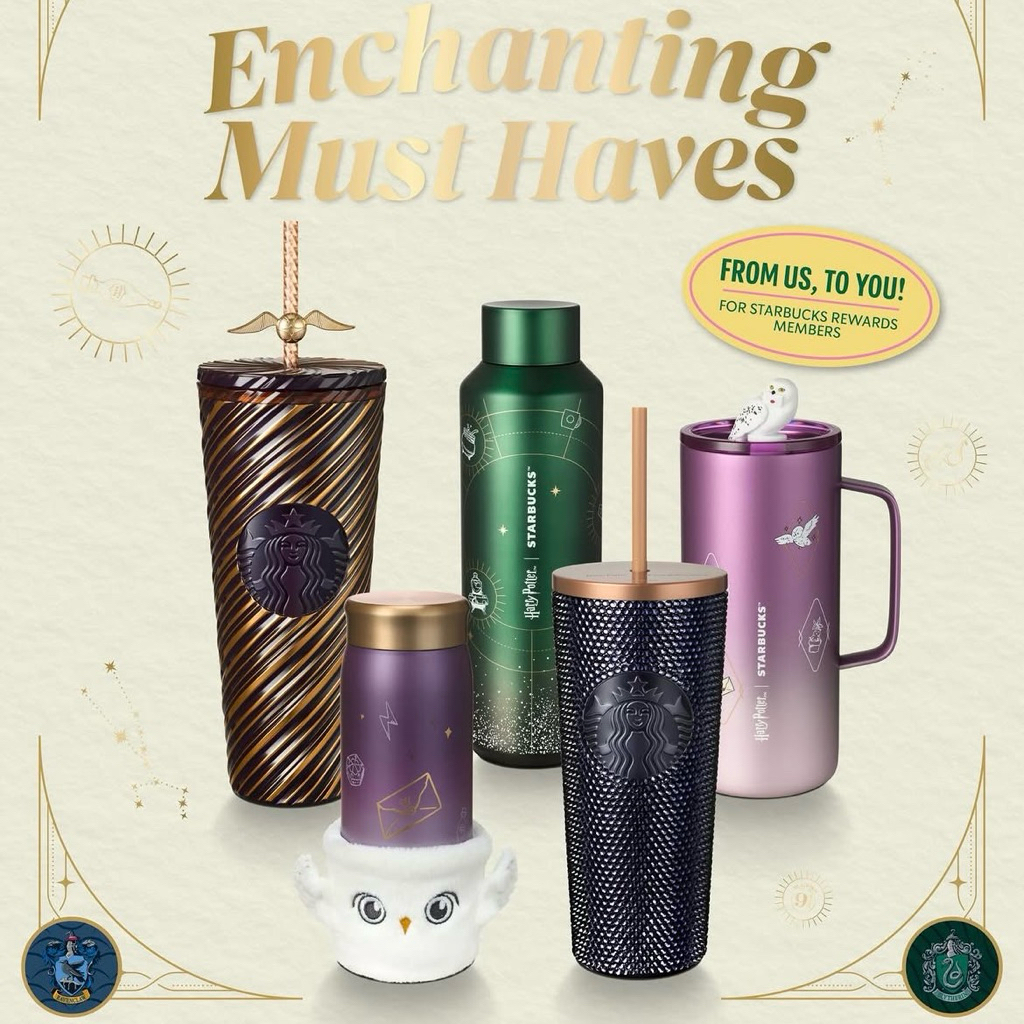Tumbler Starbucks Harry Potter Gryffindor Hufflepuff Ravenclaw Slytherin Gelas Mug Botol Minum Sbux