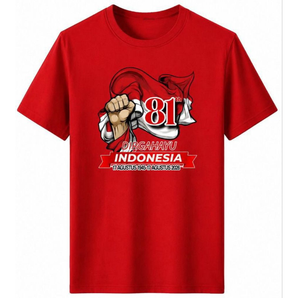 KAOS 17 AGUSTUS MERAH PUTIH // KAOS 17 AGUSTUSAN 2026 // KAOS 17 AGUSTUS 81th