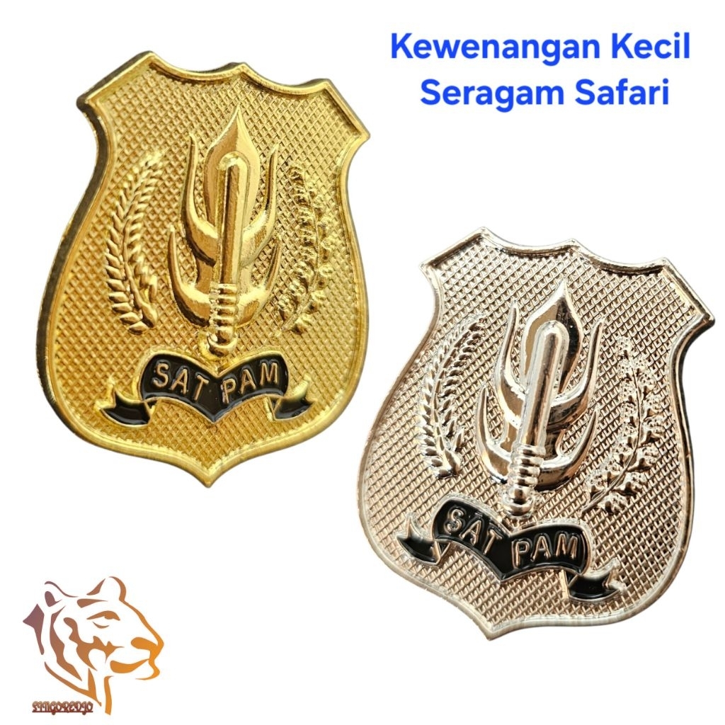 Pin Kewenangan Satpam Security Kecil Safari Premium