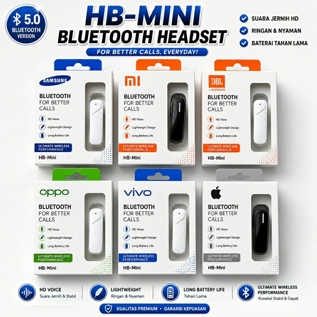 Heashet Bluetooth / Handsfree Bluetooth Oppo Branded