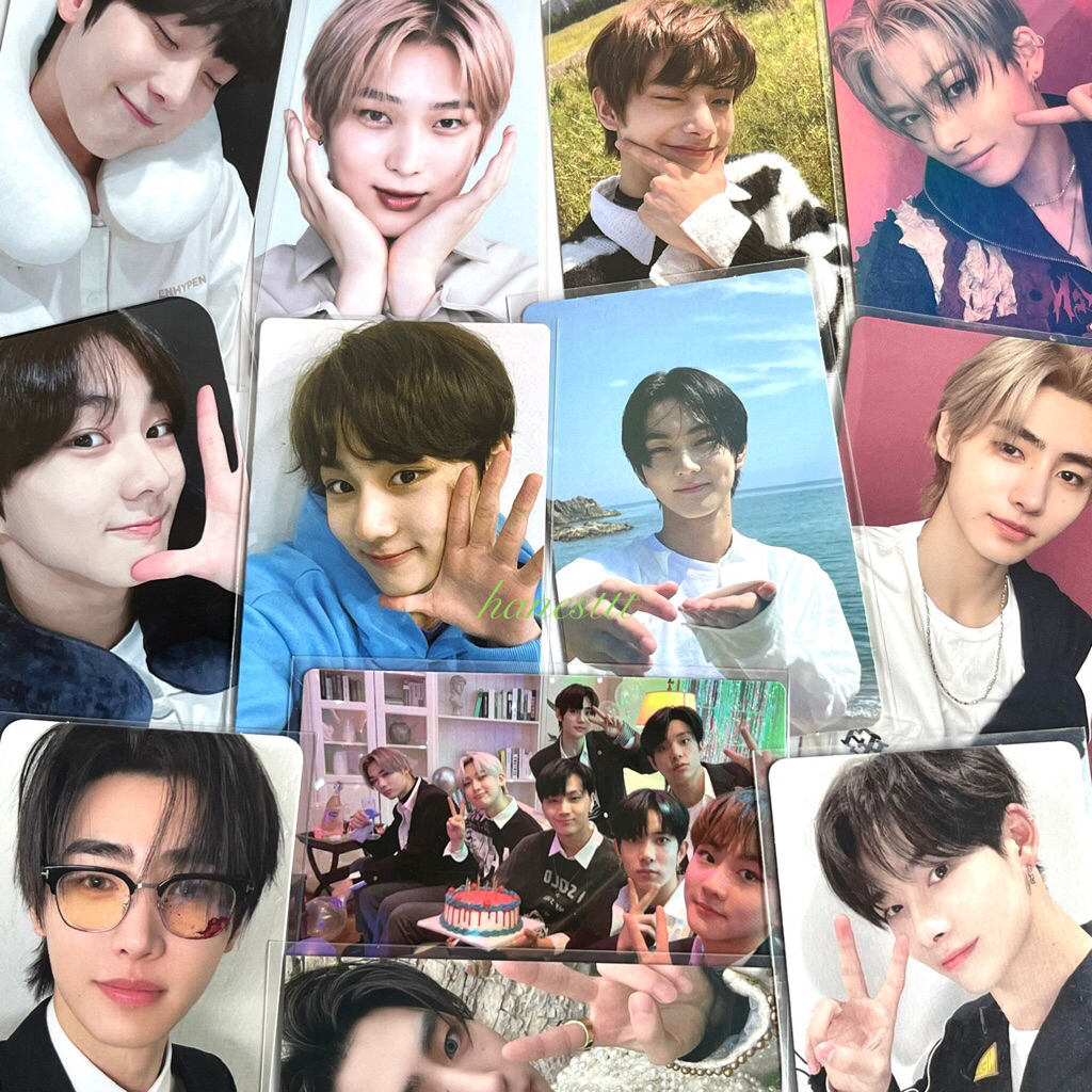 PHOTOCARD OFFICIAL ENHYPEN PC SUNOO NI-KI JAKE SUNGHOON JUNGWON LIGHTSTICK NECK PILLOW WEVERSE