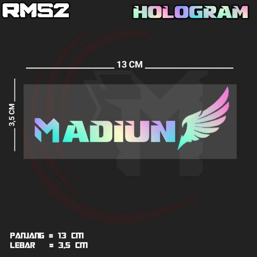 STIKER CUTTING TULISAN MADIUN | RMS2