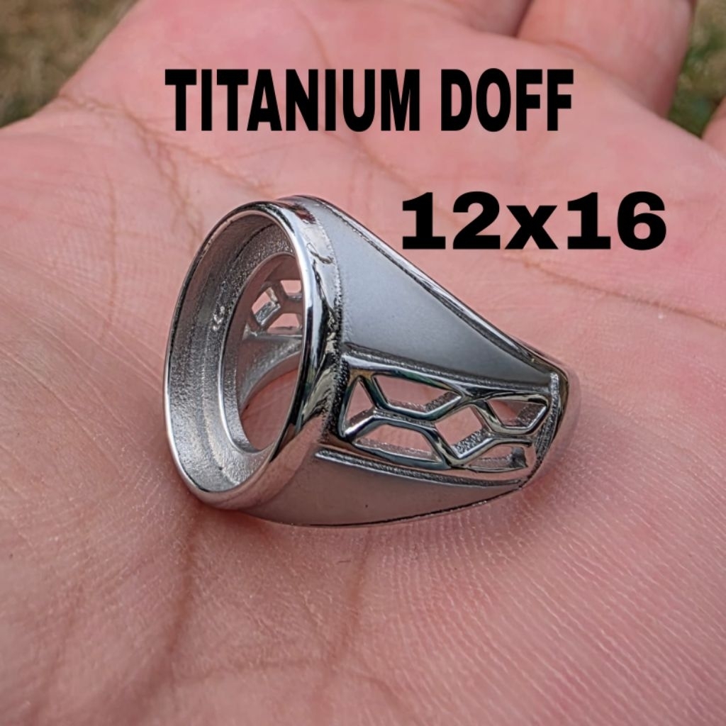 Cincin Ring Emban Titanium Doff 12x16