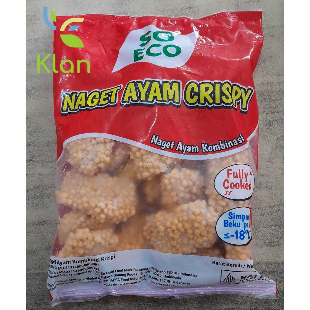 SO ECO NAGET AYAM CRISPY 450GR/ NAGET BUBBLE/ NUGGET CRISPY
