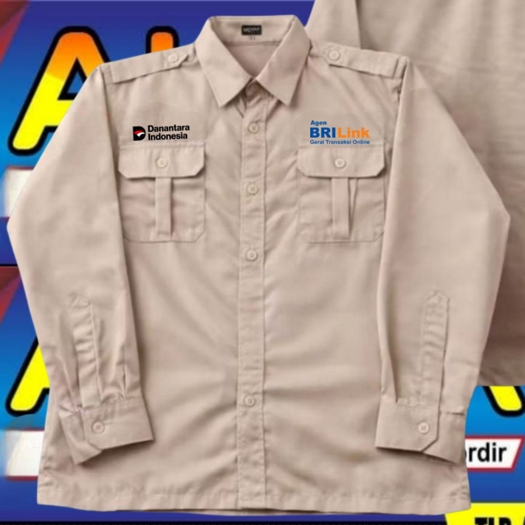 ready stok kemeja agen brilink baju agen brilink seragam agen brilink Pdh agen brilink kemeja agen B